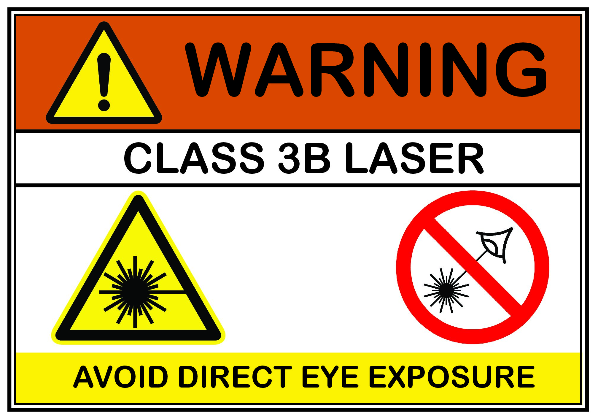 Laser warning sign Laser Warning Sign