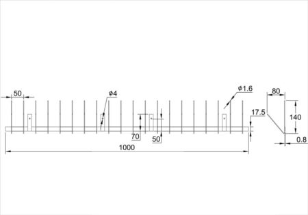 Gutter Bird Spikes - Stainless steel